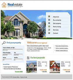 sample real estate agent website